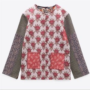 Zara Reversible Padded Jacket Multicolored